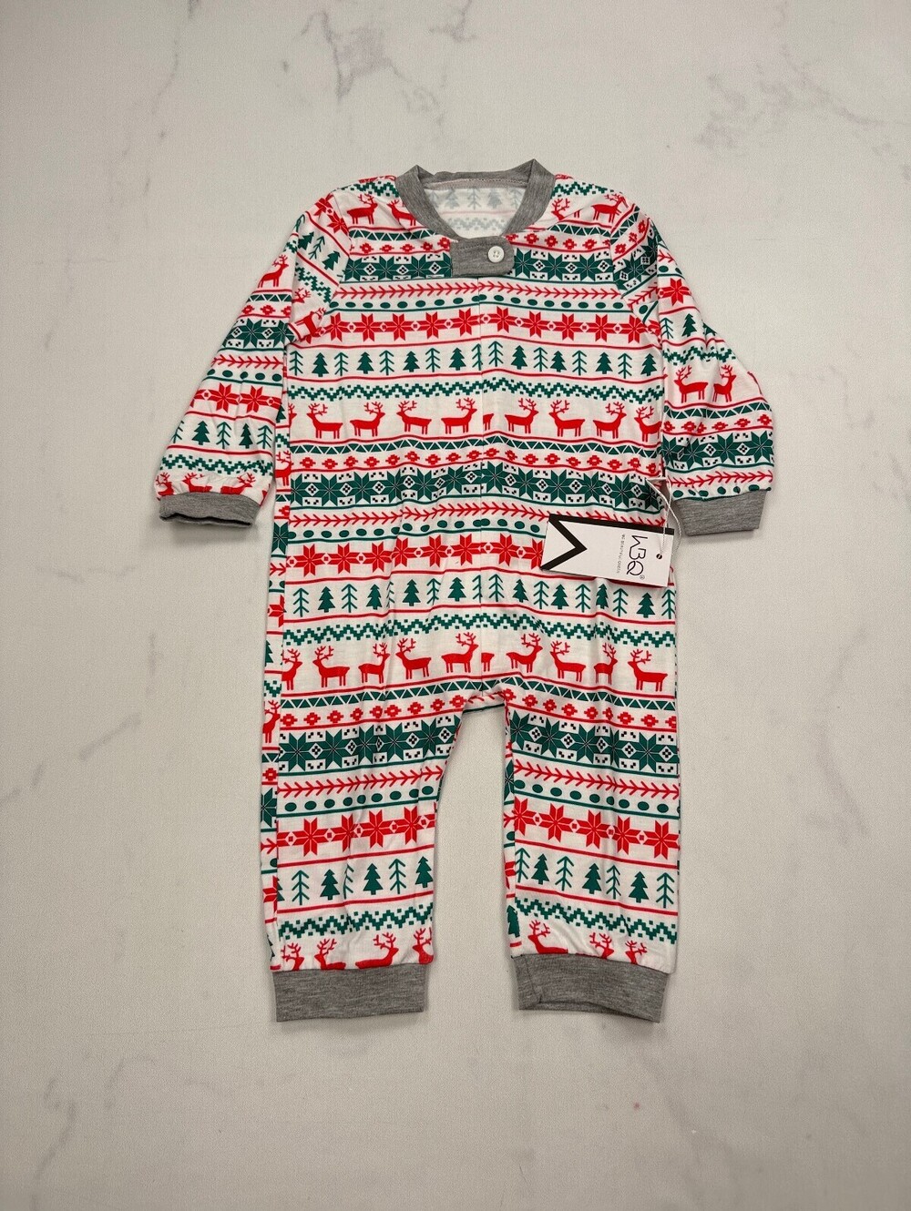 WBQ Pajamas Multi Modern Winter Holiday - Boys Baby 9-12 months